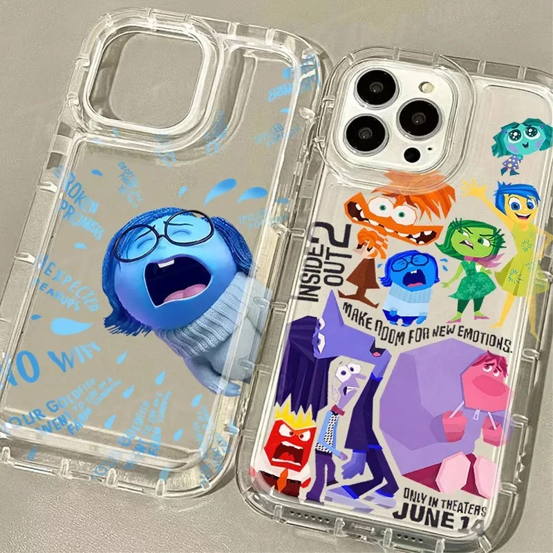 Inside Out 2 New Clear Case for OPPO Realme C11 C20 C21Y C31 C33 C35 C53 C55 6 7 7I 8 8I 9I 10 V15 Pro Plus 5G Airbag Shockproof