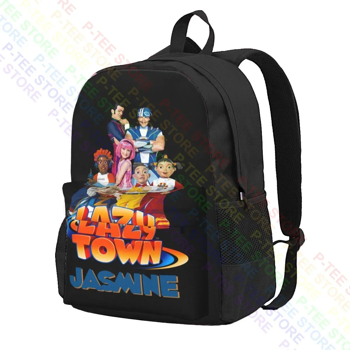 Lazy Town Stephanie Sportacus Large Capacity Backpack Travel Shoe Bag Personalised Large Capacity