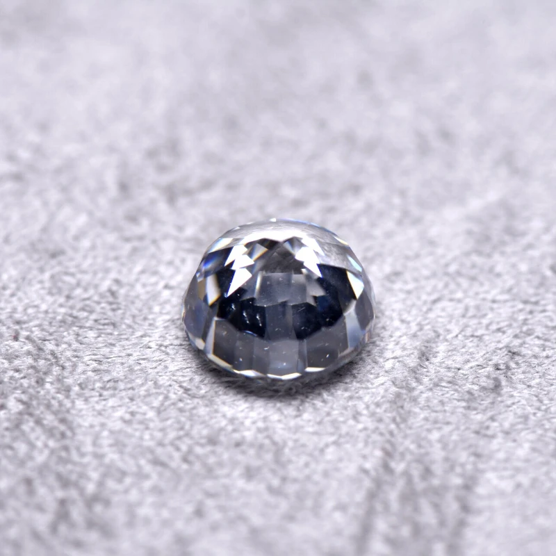 Synthetischer Edelstein Top Crushed Ice Cut Kubischer Zirkonia Runde Form Weiße Farbe 4K Schliff 5A+ Qualität Handgeschliffen – Detail 5
