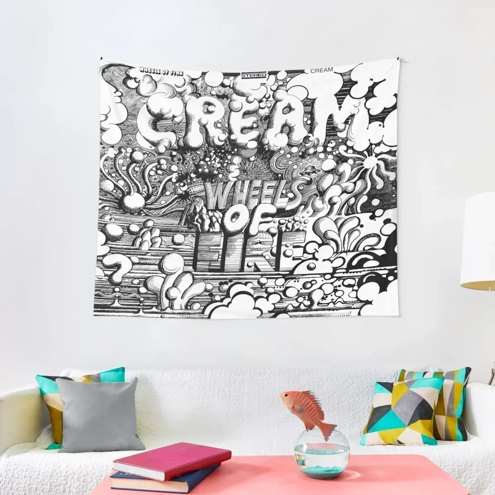 

Wheels of Fire (HQ) Tapestry Wall Decoration Bedroom Decoration Wallpapers Home Decor Tapestry