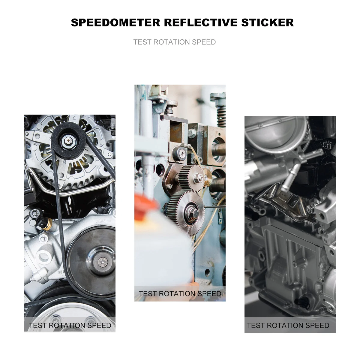 12 Pcs Tachometer Reflective Paper Digital Tape Speedometer Sticker Stickers for Optical