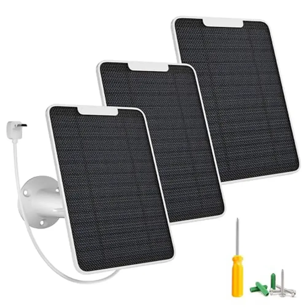 

Arlo Essential Spotlight XL Camera Solar Panel Charger Kit 5W USB Waterproof IP65 Monocrystalline Silicon 360° Rotation Mount