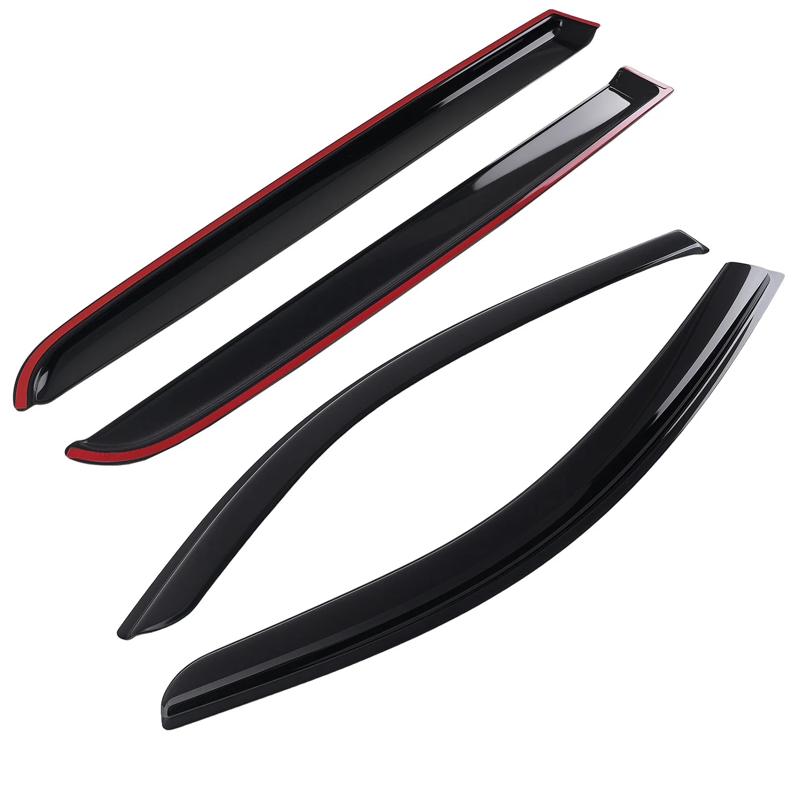 

Window Rain Guards for Toyota Tundra Double Cab 2007-2021 4Pcs 1.8mm Black