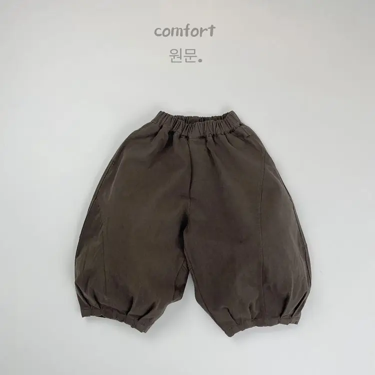 Autumn New Children Loose Trousers Cotton Girls Solid Vintage Lantern Pants Baby Casual Pants Kids Boys Harem Pants Kids Clothes