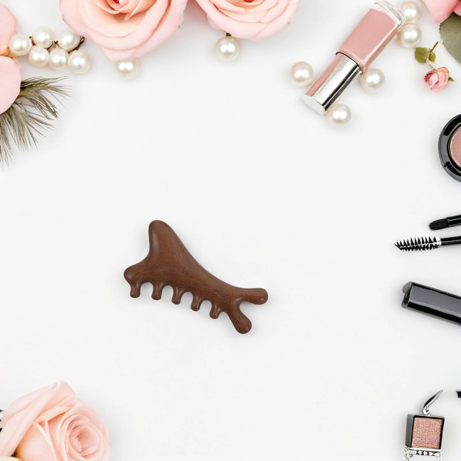 2 個ワイド歯サンダルウッドマッサージコーム天然木頭皮マッサージャーヘッドツボリリーフヘアスタイリングツール木製頭皮マッサージャー