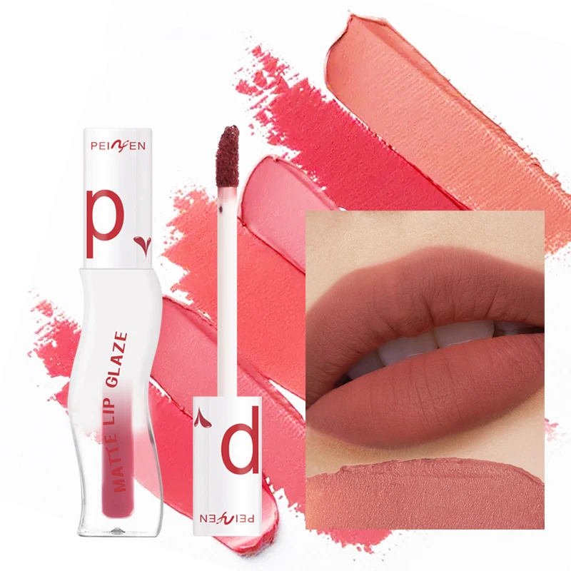 Langanhaltender, feuchtigkeitsspendender, matter Lippenstift – mattierter Lippenstift, wasserfest, schweißfest und klebend für die Tasse, ideales Weihnachtsgeschenk