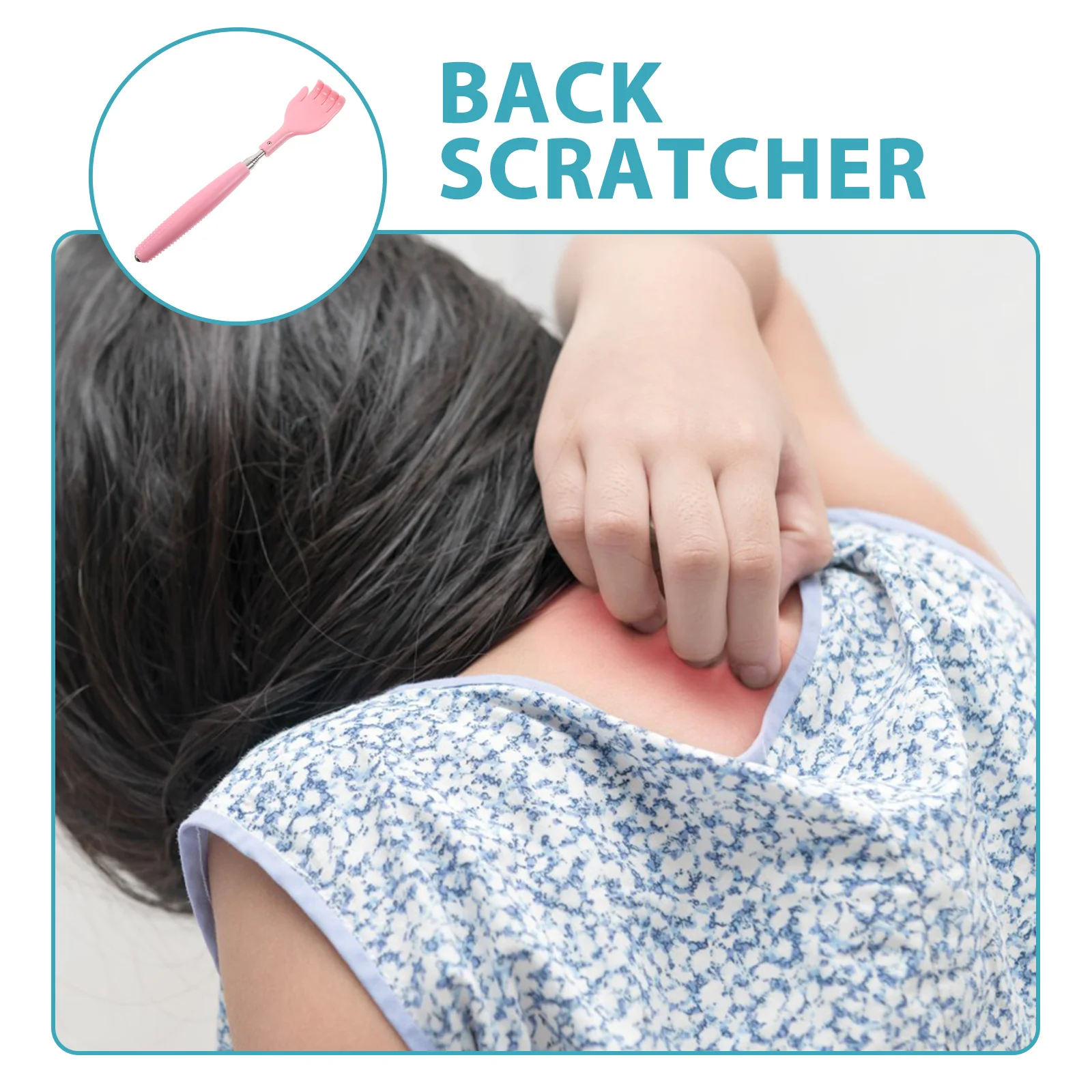

Скребок для спины, металлический прочный портативный инструмент для массажа тела для облегчения зуда, практичный массажер для спины, против зуда, царапин