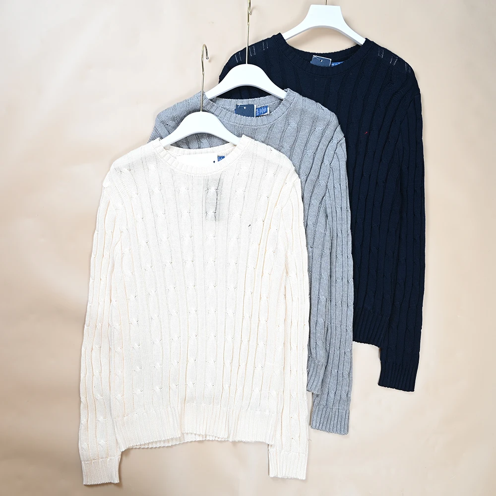 

Новинка весенней коллекции: Женский вязаный свитер с вышивкой и узлами, свободного кроя, с длинными рукавами и круглым вырезом, универсальный, комфортный, для повседневной носки