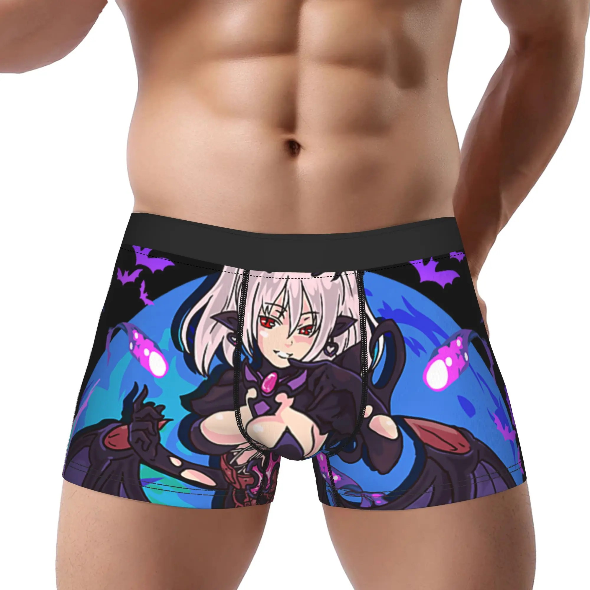 Anime Demon Girl Japanese Aesthetic Waifu Kawaii Otaku ArtD Underpants Homme Panties Men's Underwear Boxer Briefs