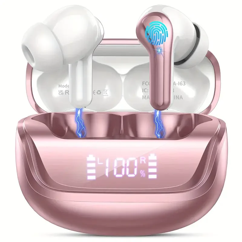 Earbuds True Wireless I66 ENC B-BLAST Factory Store, 8 Jam Stereo Nirkabel Sejati TWS, Peredam Kebisingan HiFi, Earbuds In-Ear