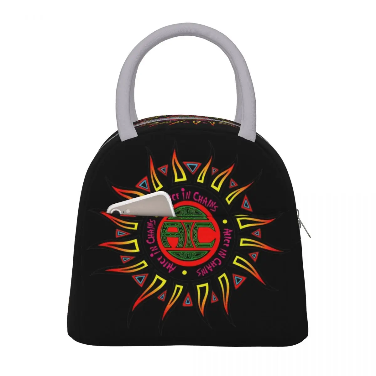 

Alice In Chains Thermal Insulated Lunch Bags for Travel Studio Chronicles A.I.C VOL.8 Portable Food Bag Thermal Cool Lunch Boxes