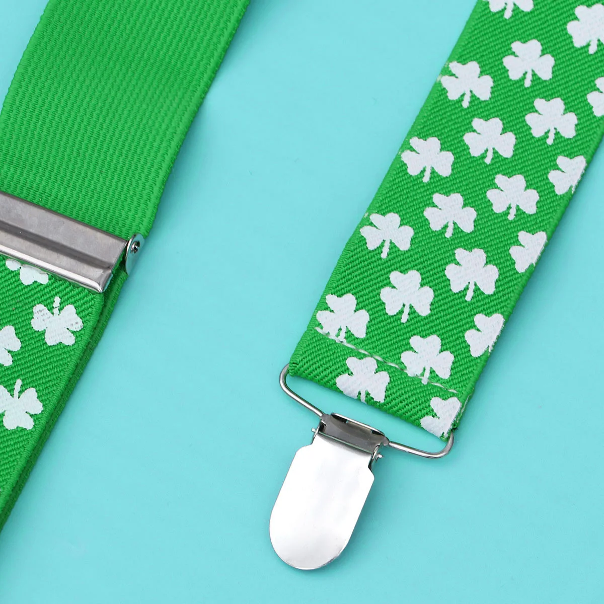 

Shamrock Suspenders Durable St Patrick'S Day Accessories For Costume Party Parade Cosplay Decor Suspenders