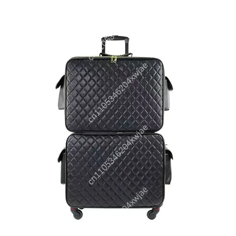 Maleta de maquillaje profesional con ruedas para madre e hija, de gran capacidad, tipo trolley, para artistas, organizador de almacenamiento de herramientas de tatuaje.