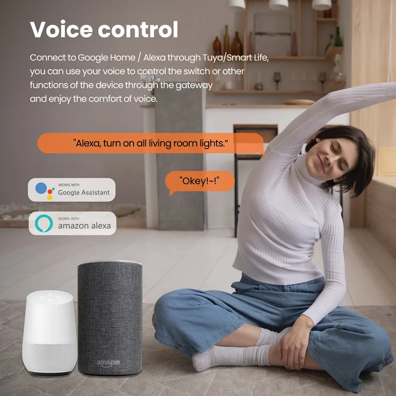 Tuya Smart Zigbee 3.0 Gateway - Hub LAN dla inteligentnego domu, współpracuje z Alexa i Google Home, bezprzewodowe sterowanie przez aplikację