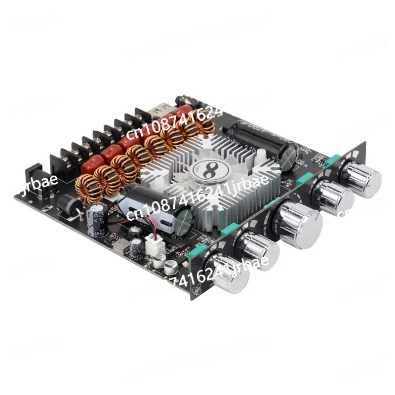 2*220W+350W TPA3251 Bluetooth Power Amplifier Board 2.1 Ch Class D USB Sound Card Subwoofer Theater Audio Stereo Equalizer 7498E