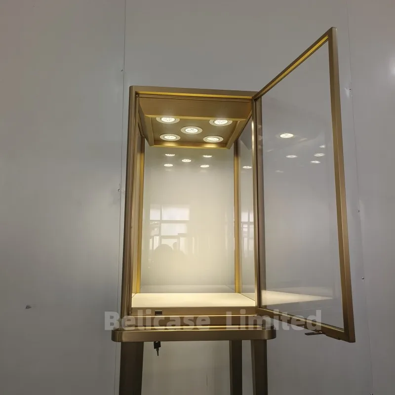 Custom. customize glass jewelry display for retail shop jewellery shop furniture luxury jewelry cabinet display showcase