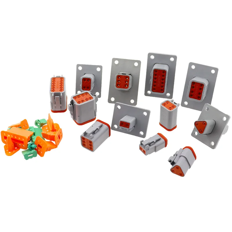 DT04-12P-L012 Connector  Waterproof Panel Mount Plug | Deutsch DT Series for Automotive Motor Wiring & Harsh Environments​