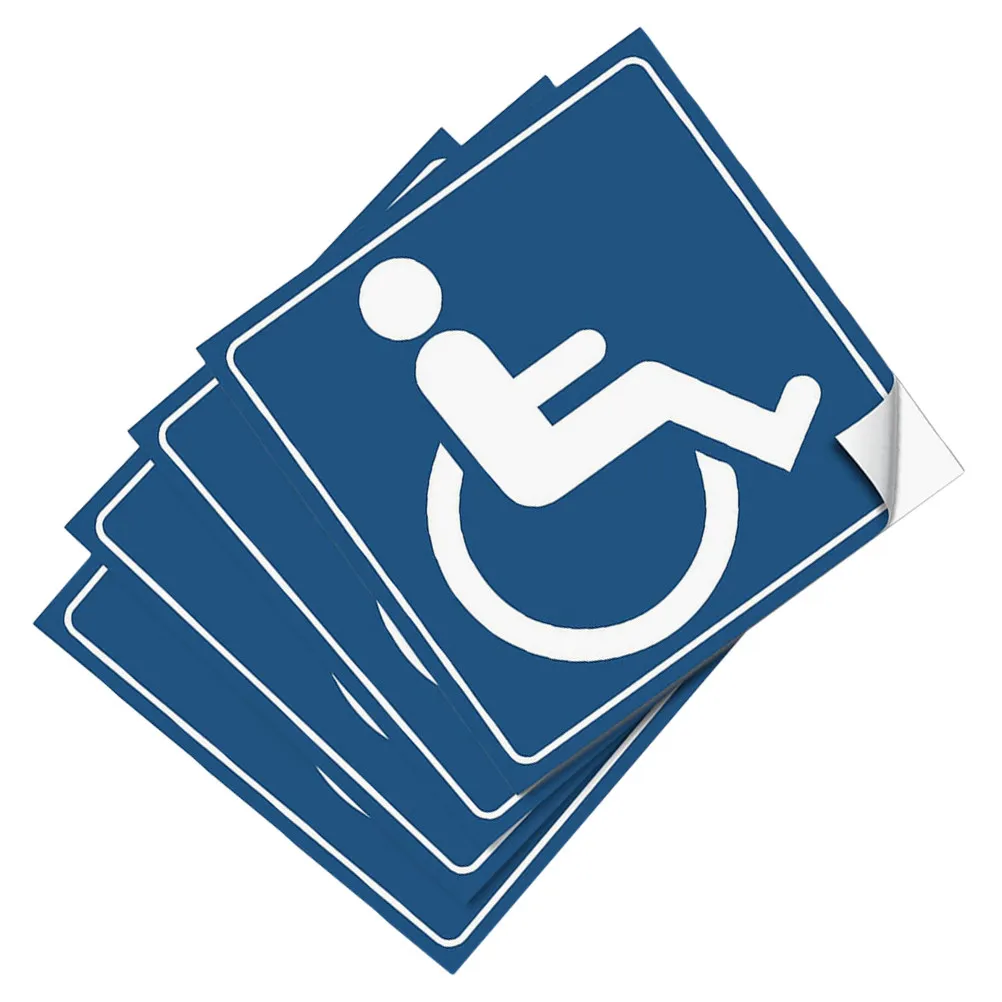 Parking Stickers Car Window Decals for Men Handicap Disable Sign Vehicles Allergic Warning Door Table