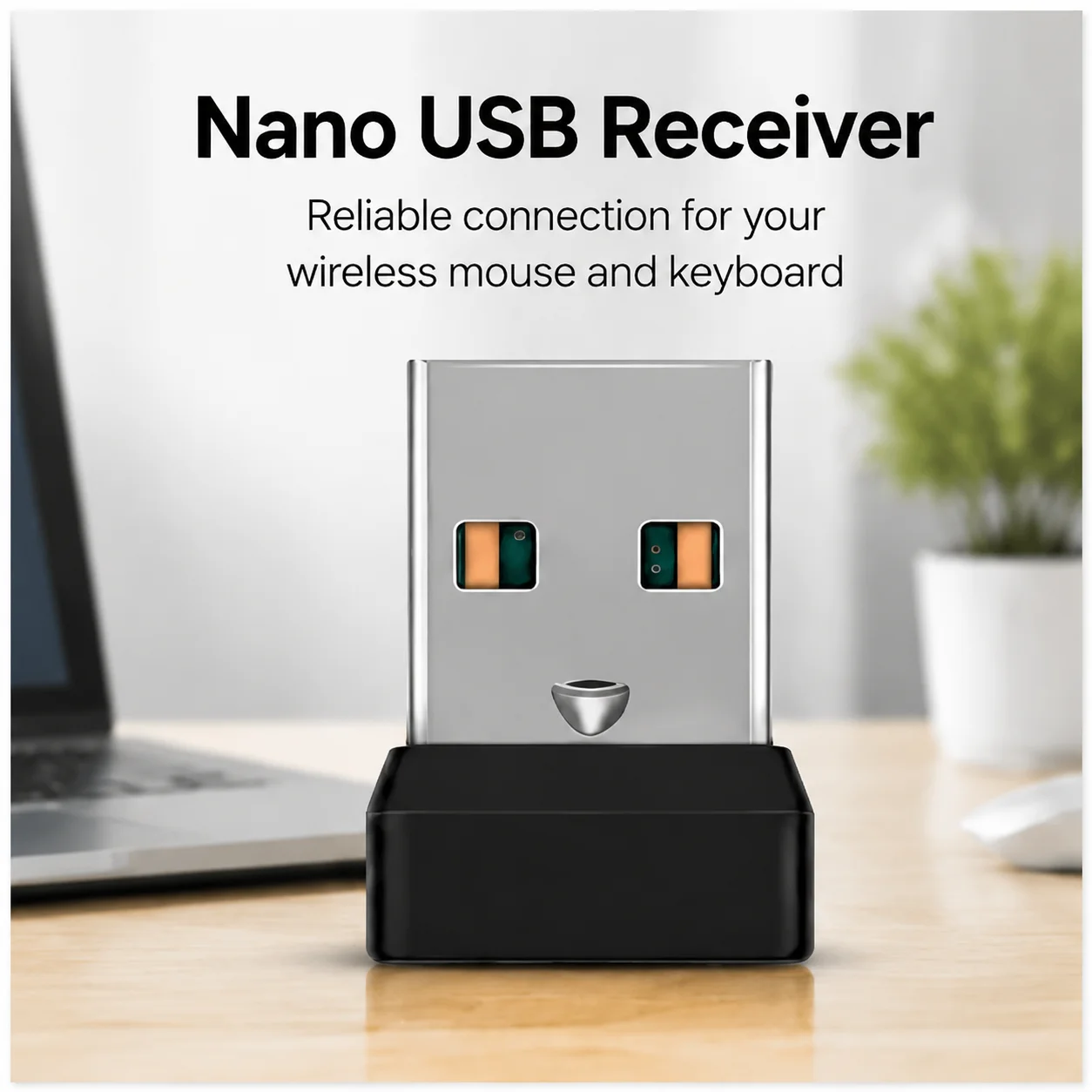 Wireless Mouse Receiver Multi-Purpose Nano Keyboard Receiver 2.4GHz Wear Resist Single-Channel Receivers for M235 M230 M280