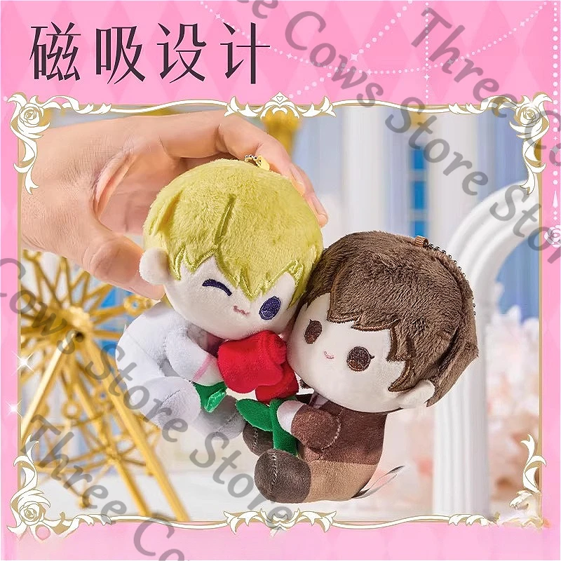 

Genuine Anime Ouran High School Host Club Fujioka Haruhi Tamaki Suou Cosplay Cartoon Fluffy Maumet Keyring Puppet Keychain Gift