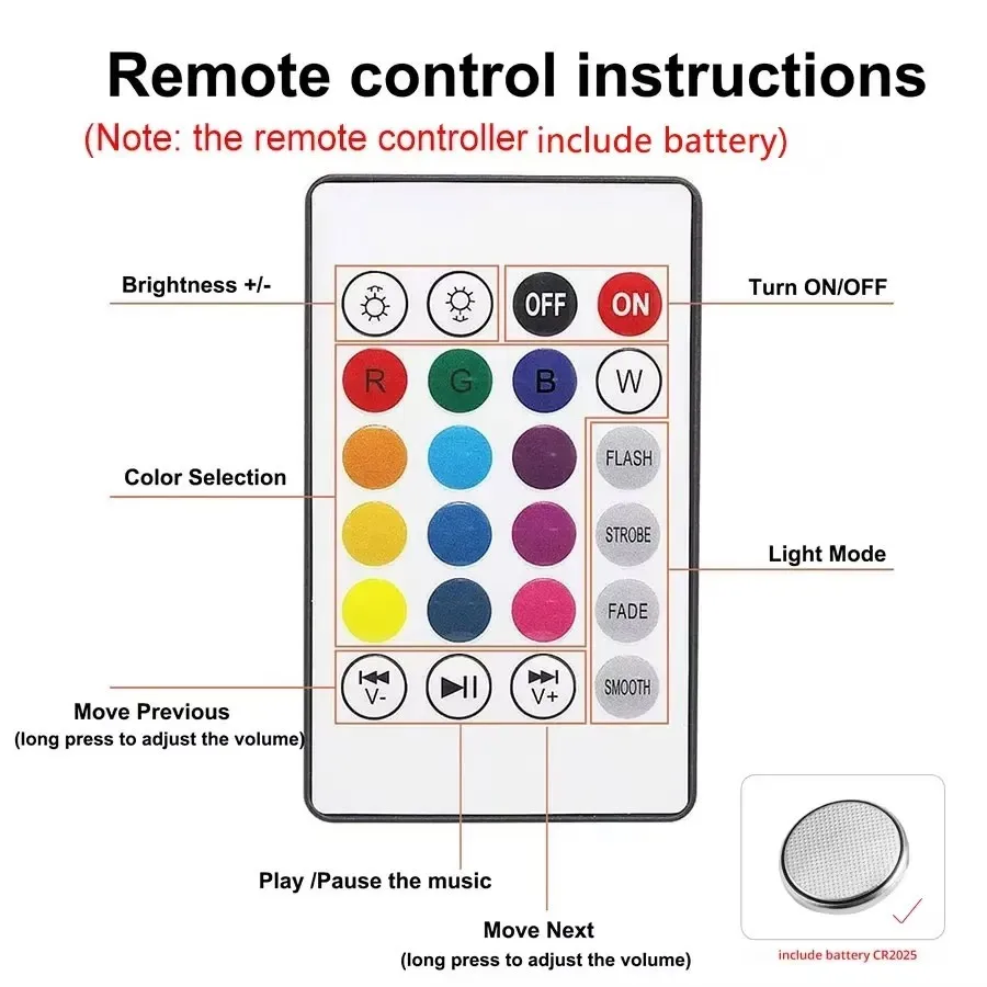 ZAOXI E27 Bluetooth-luidspreker Muzieklamp RGB-lamp 12W 85-265V met afstandsbediening voor woonkamer Slaapkamer Home Decor Verlichting