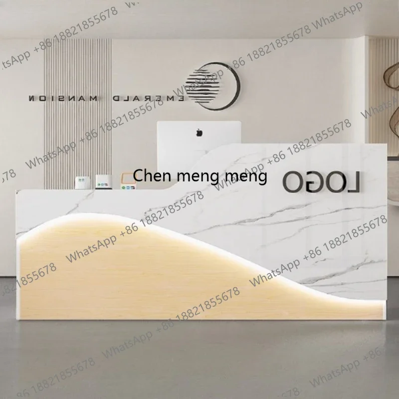 

Новая стойка ресепшн для салона красоты, коммерческая, класса люкс, для бизнеса, супермаркета, офиса, серверная, для салона красоты