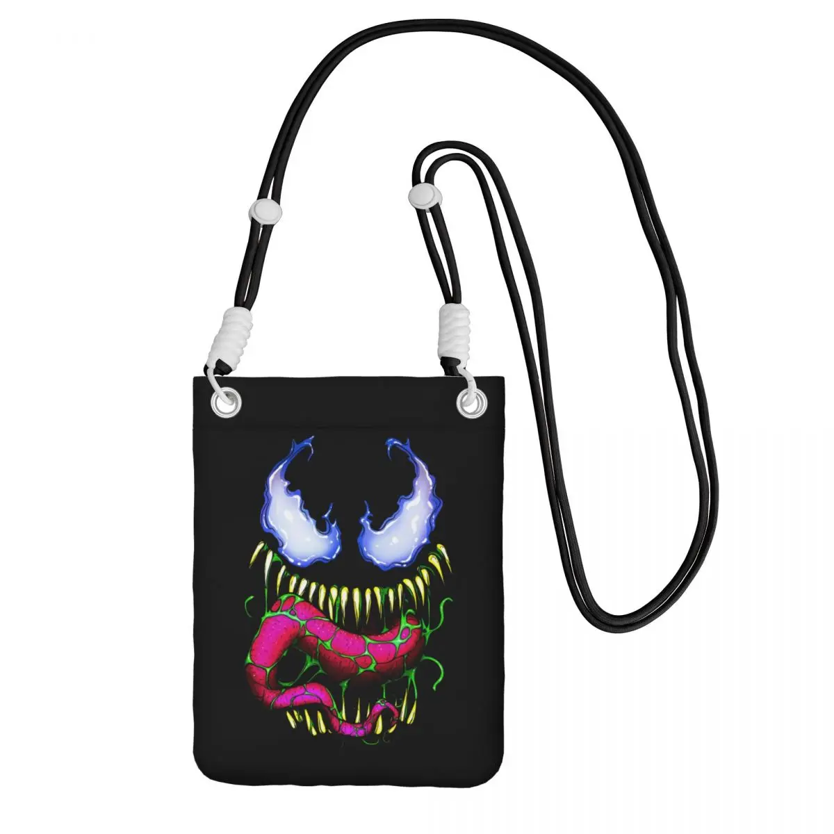 

Custom Venom Carry A Mobile Phone Bag Diagonally Men Women Aggressive Shoulder Crossbody Bag Detachable Shoulder Strap Shopping