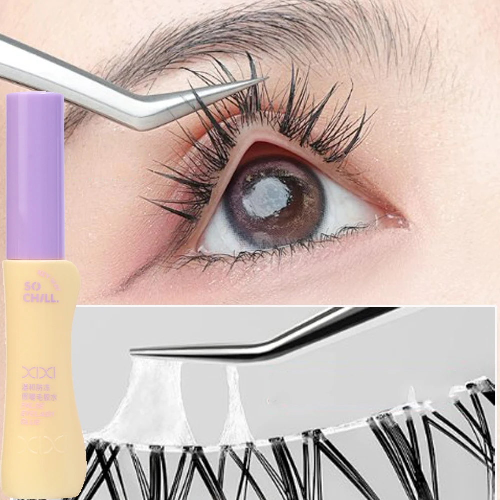 Non-irritating Fake Eyelash Glue Freeze-Proof White Quick Dry Eyelashes Extension Glues Lasting Strong Lashes Adhesive Makeup