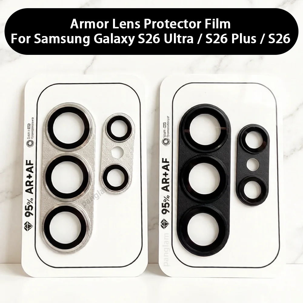 Matte Armor Kameraobjektivfolie für Samsung S26 Ultra S26Plus S26 Metall-Kameraobjektivschutz Glas Kameraschutzglas Vollständige Abdeckung