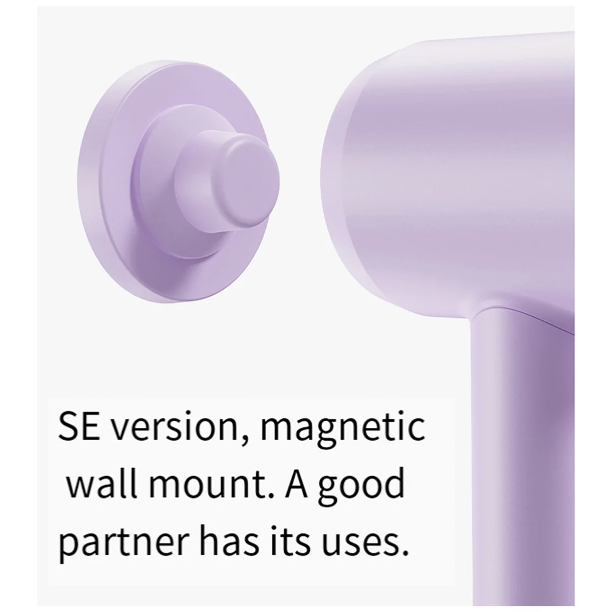 High-end Suitable for Laifen Hair Dryer Magnetic Wall-Mounted Storage Bracket LF03 Air Nozzle Hair Dryer Hanger-Grey