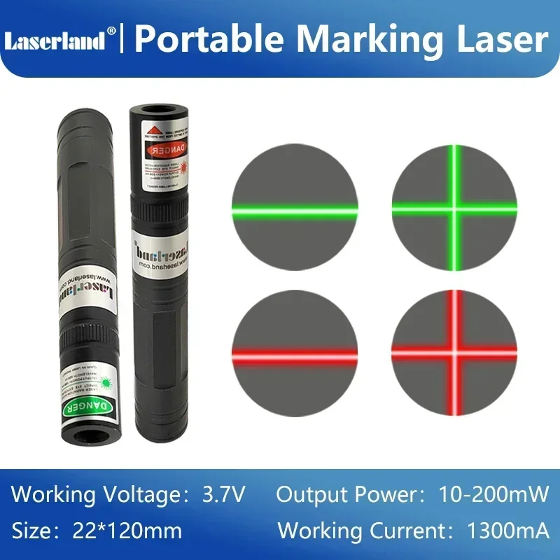 New Portable Red Green Line Cross Laser Module for Alignment Woodworks Sawmill Tiles