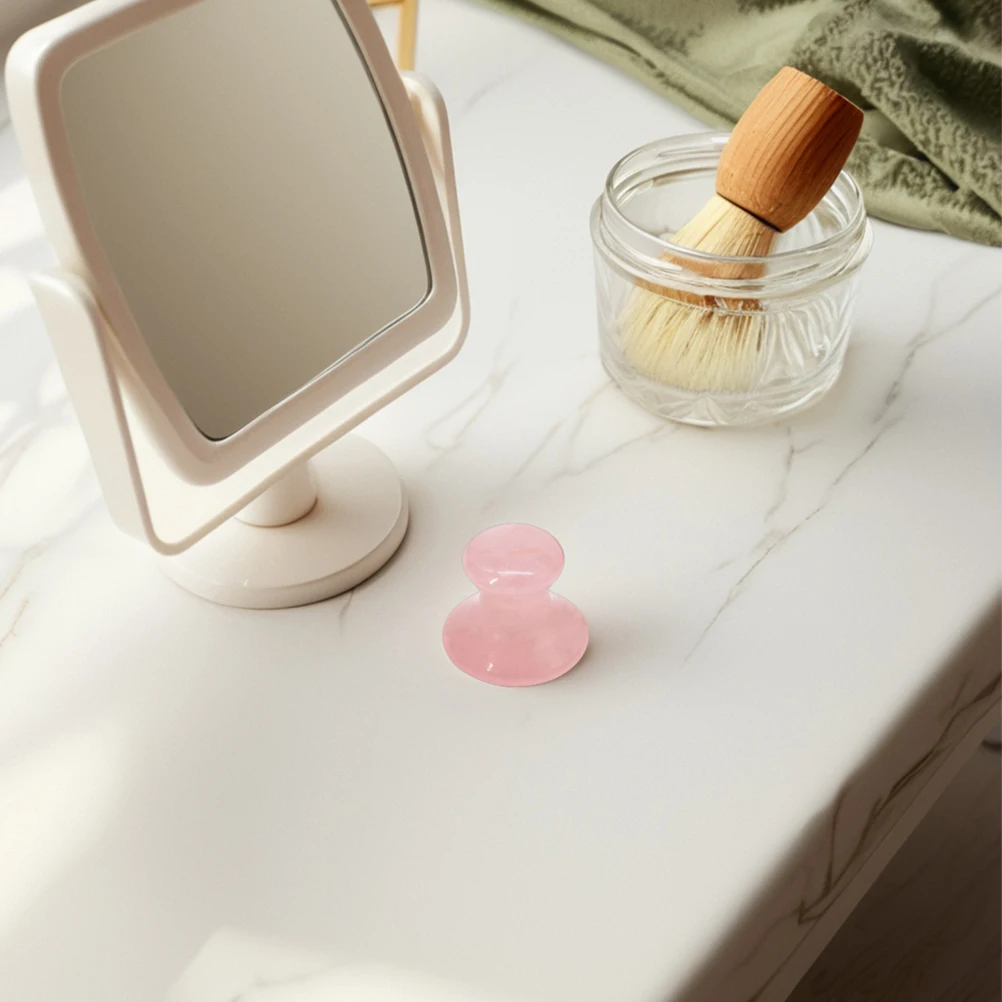 

Crystal Gua Sha Stone Mushroom Shape Jade Rose Quartz Facial Massage Tool For Wrinkle Removal Eye Care Portable Skin Spa
