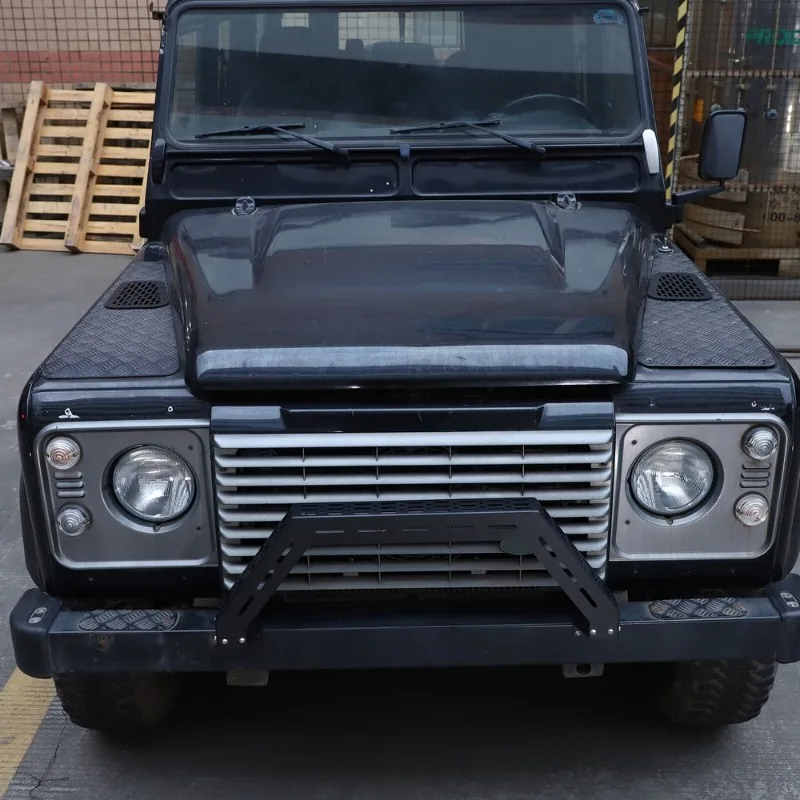 

Для Land Rover Defender 2004-2018 углеродистая сталь + алюминиевый сплав черный автомобильный бампер защита A бар Bull Nudge Bar автомобильные аксессуары