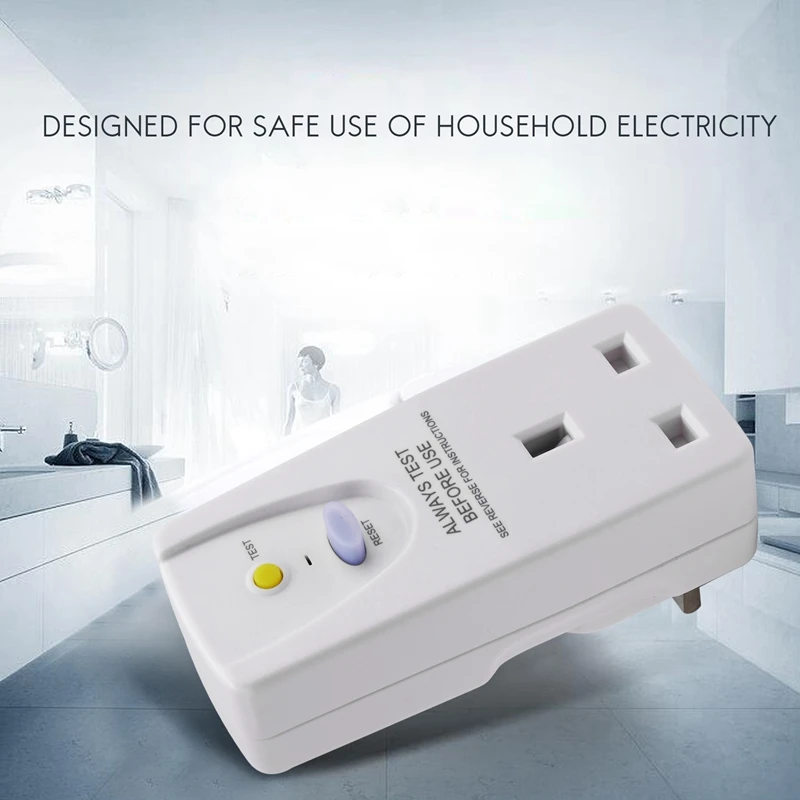 Gfci漏れ保護プラグ、rcdソケット、ホームサーキットブレーカー、パワートリップカットアウト、英国プラグ、13a