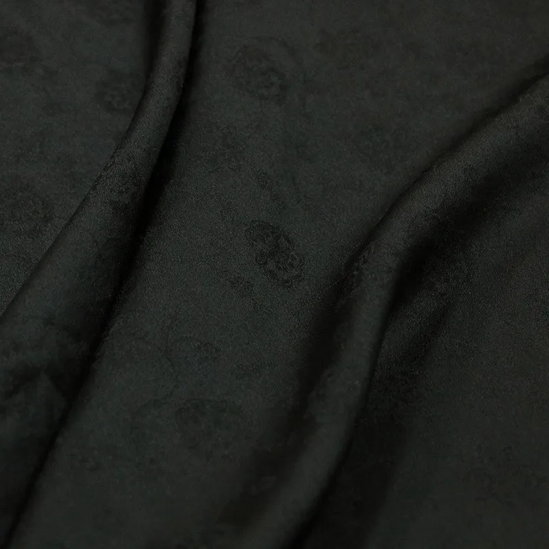 

Heavy crepe old material ramie silk jacquard satin fabric intangible cultural heritage Xiangyunsha new Chinese-style clothing