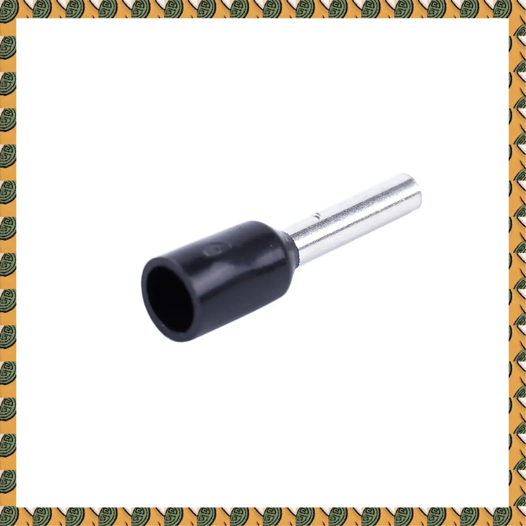 A77I 2000X Crimp Terminal Pre Insulated Ferrule E1008 18AWG 1.0Mm2 Silver Black