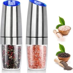 Automatic Electric Gravity Induction Salt and Pepper Grinder Mill Set Kitchen Herb Coffee Grinder Machine Kitchen Tools