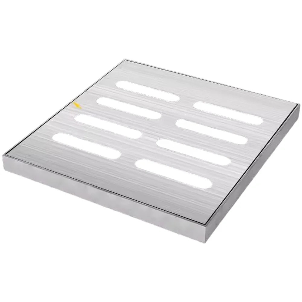 

Outdoor Stainless Steel Drain Grate Manhole Cover Designed for Patios Gardens Parking Lots and Heavy Duty Drainage