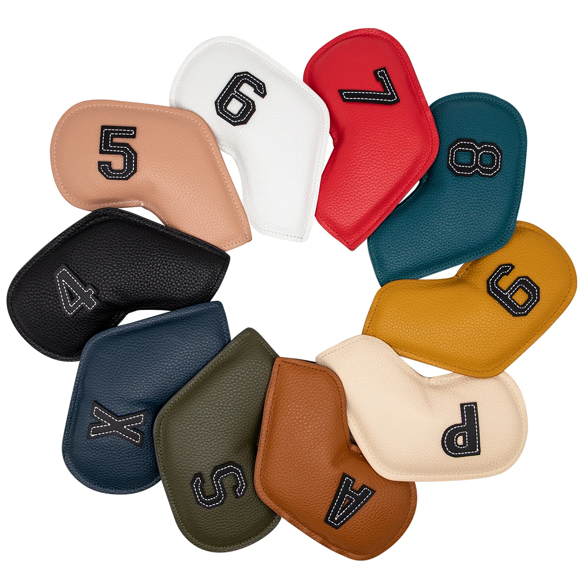 Golf Club Headcovers  Cute Number and Letter Embroidery Golf Club Cover - Easy to Use Putter Utility Golf Club Head Covers