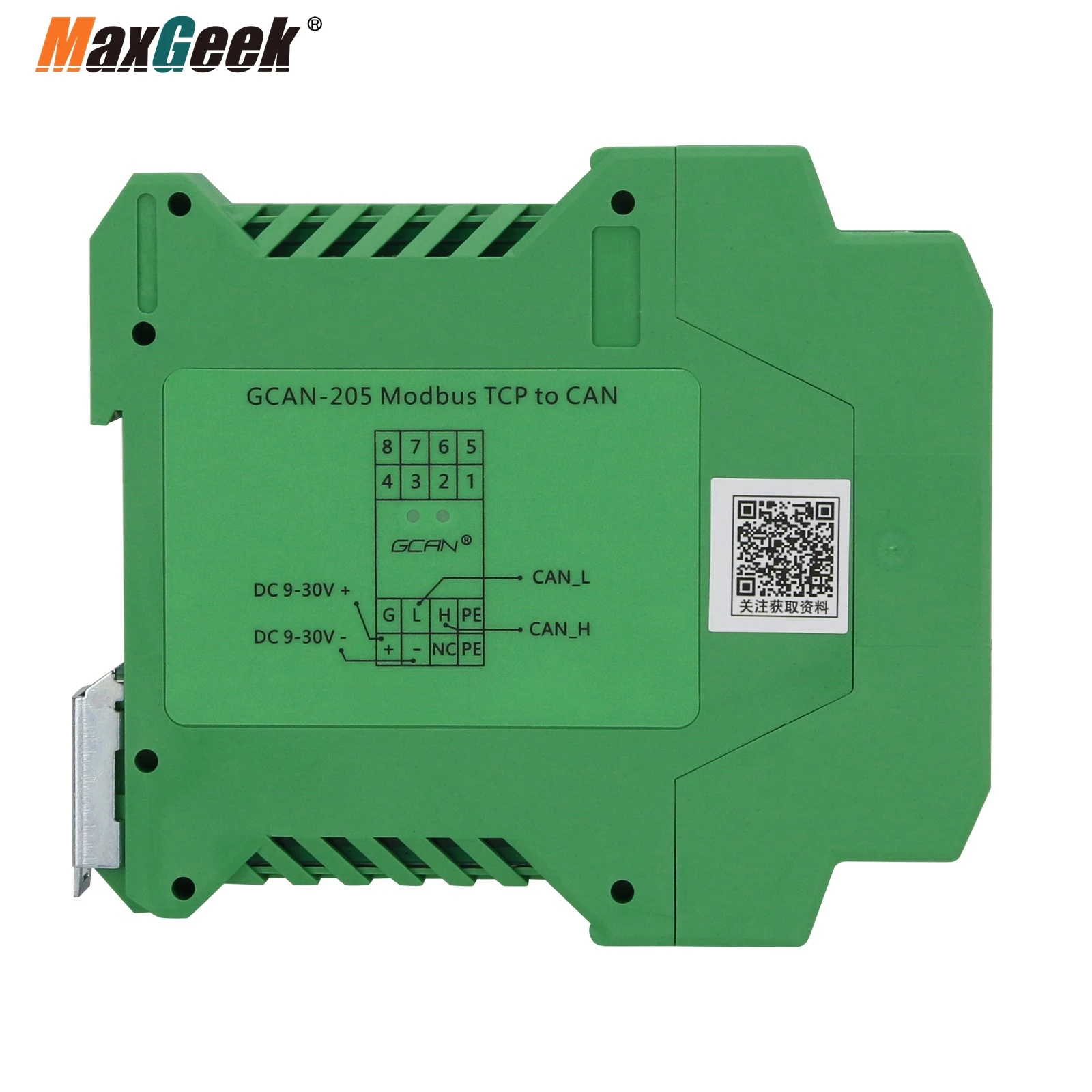 Imagem -06 - Maxgeek Gcan204 Modbus Rtu para Pode Ônibus Conversor Canopen Bus Gateway para Serial e Can-bus Conexão