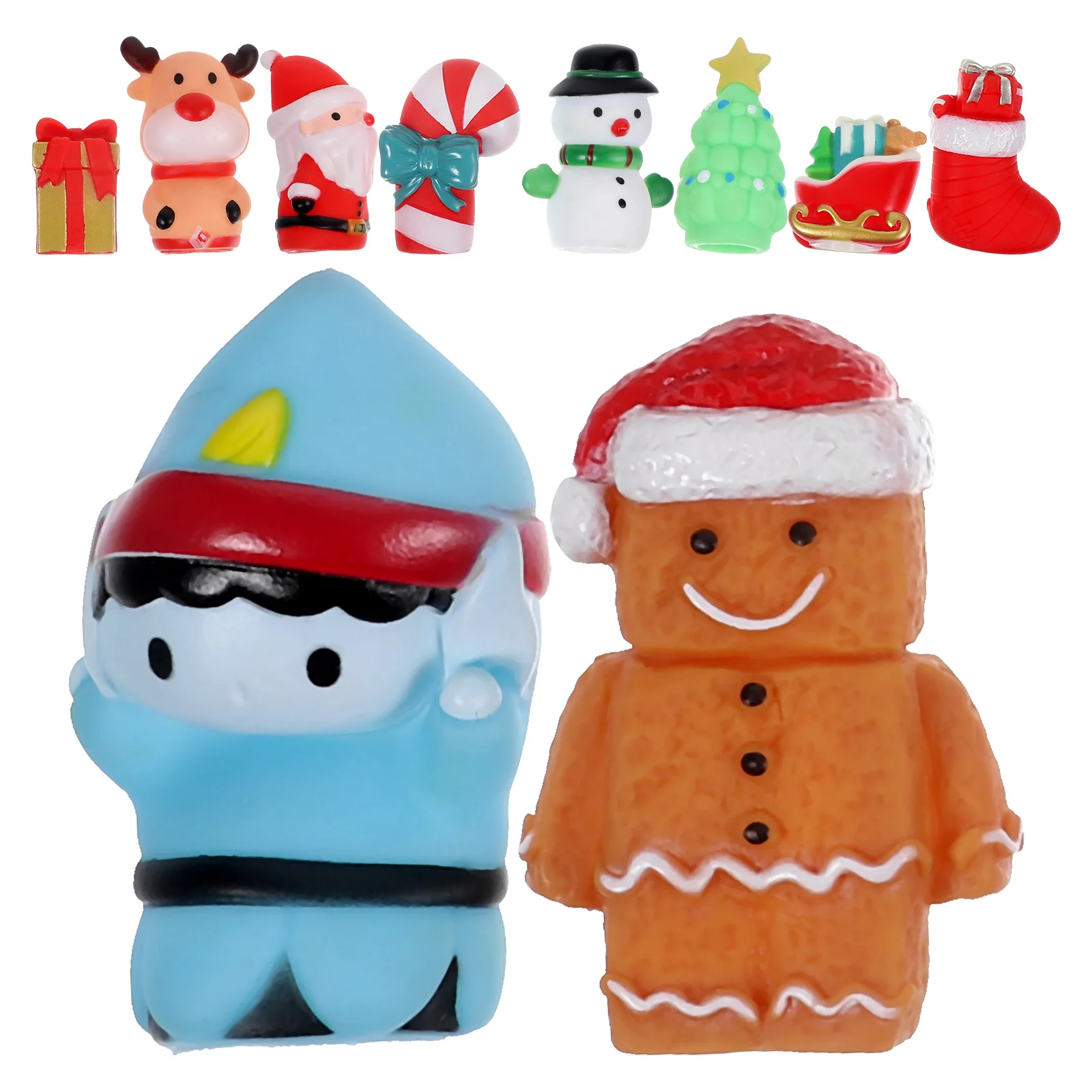 5 Pcs Christmas Finger Cots Hand Puppet Kids Mini Puppets Preschool Plaything