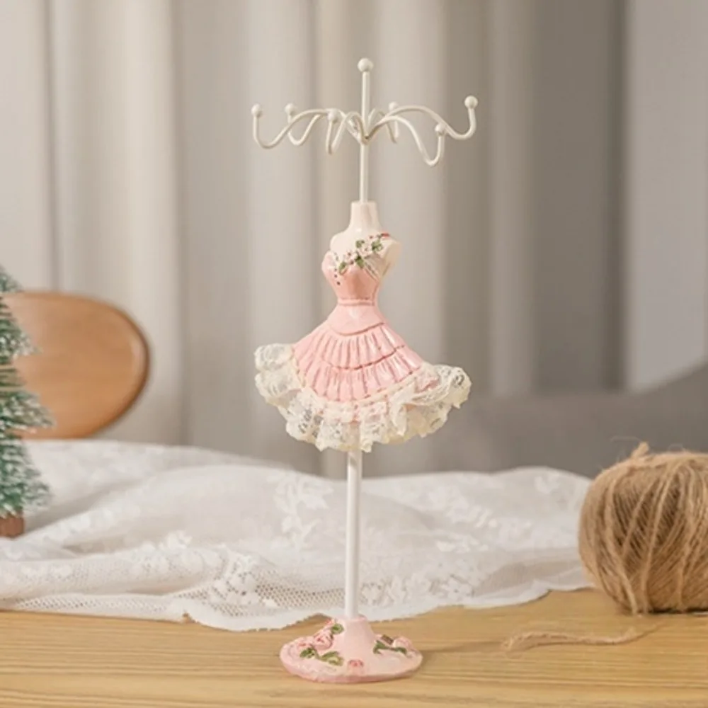 Organizer Rack Dress Model Jewelry Display Rack Ring Luxury Necklace Mannequin Display Stand Elegant Lace