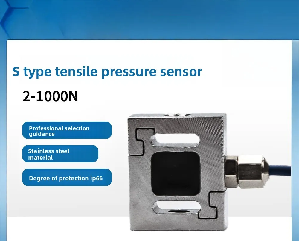 Type Force Sensor Electronic Batching Scale Hook Scale Tensile Pressure Sensor 100kg Stainless Steel