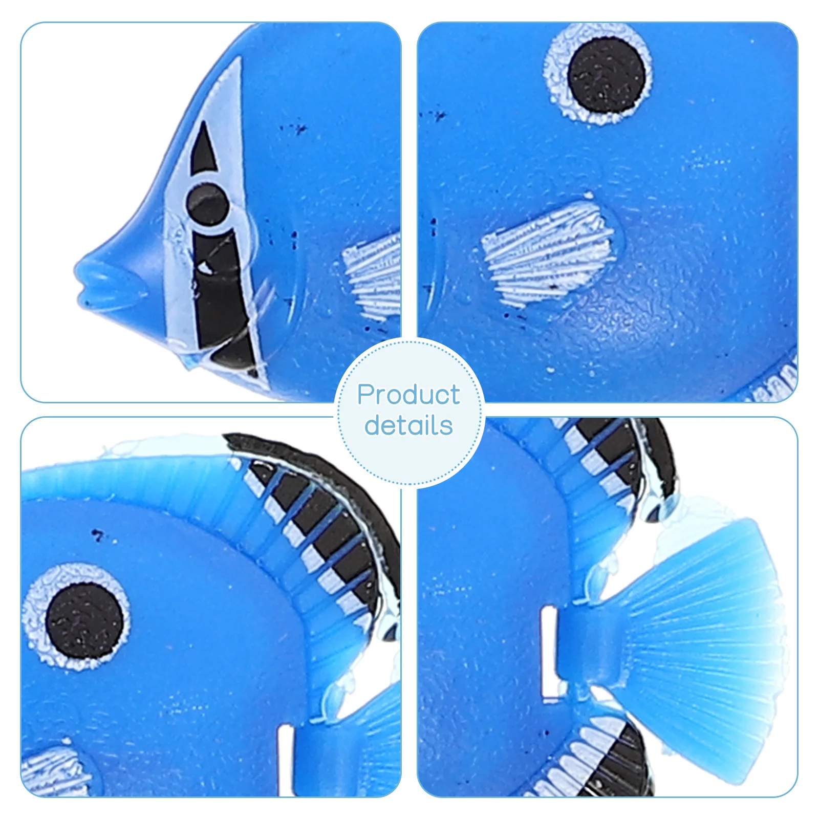 

8Pcs Simulated Fish Aquarium Decor for Home Office Tank Micro Landscaping Brighten Photos Desktop Vivid Small Plastic Fish