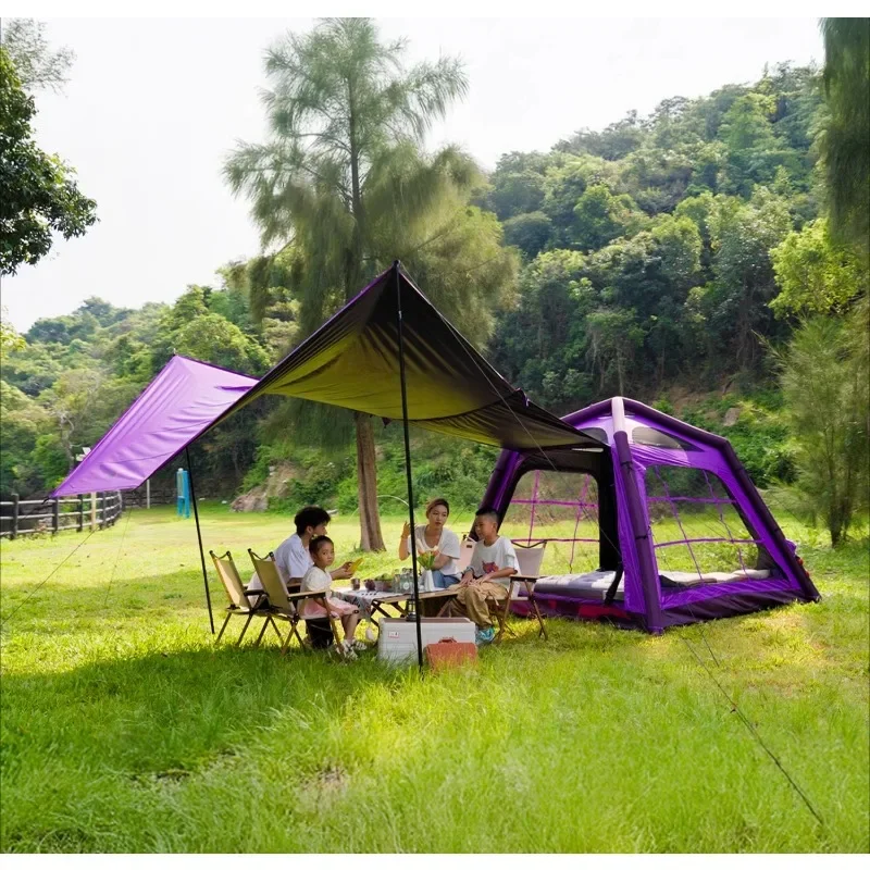 Pell automatic inflatable tent for 3-8 people overnight to prevent rainstorm