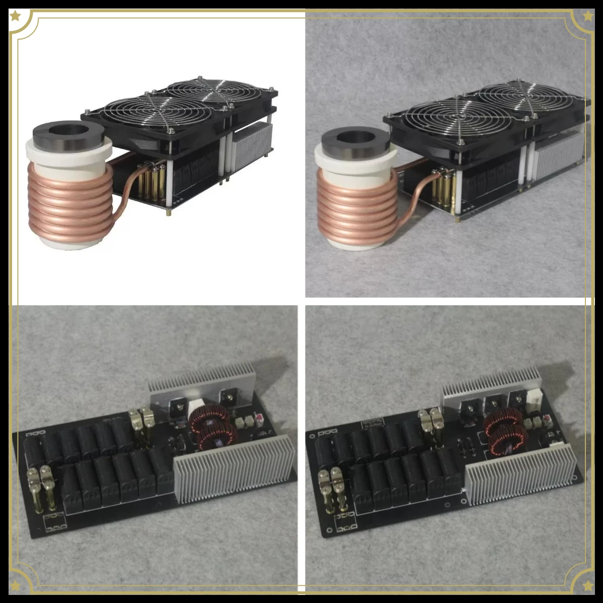 ZVS Induction Heating Module 3KW, High Frequency High Power 6 Tube Without Tap, Industrial Heating Machine for Metal