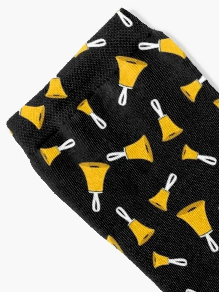 Scattered Handbells (white handles) Socks moving stockings Sports Heating sock kawaii Man Socks Women's