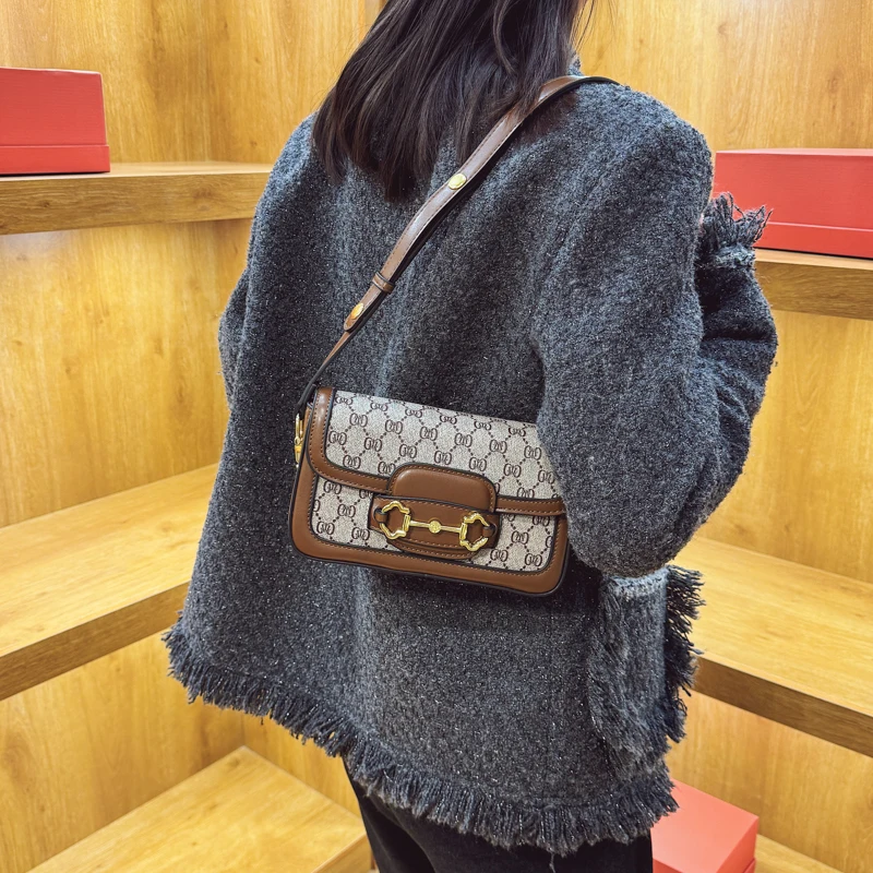 

Элегантная женская роскошная кожаная сумка на плечо, винтажная большая сумка, стильная сумка, модная сумка через плечо, элитный дизайнерский вид