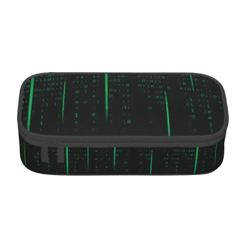 Customized Code Matrix Cute Pencil Cases Boy Girl Large Capacity Coding Program Programmer Pencil Box Students Stationery