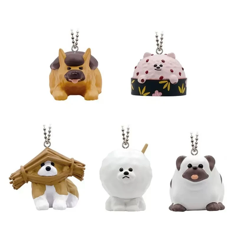 

Кукла-капсула QUALIA Gashapon, коллекция игрушек для домашних животных, крем-фонарик, печенье для собак, еды, подвески в форме еды, украшения для сумок